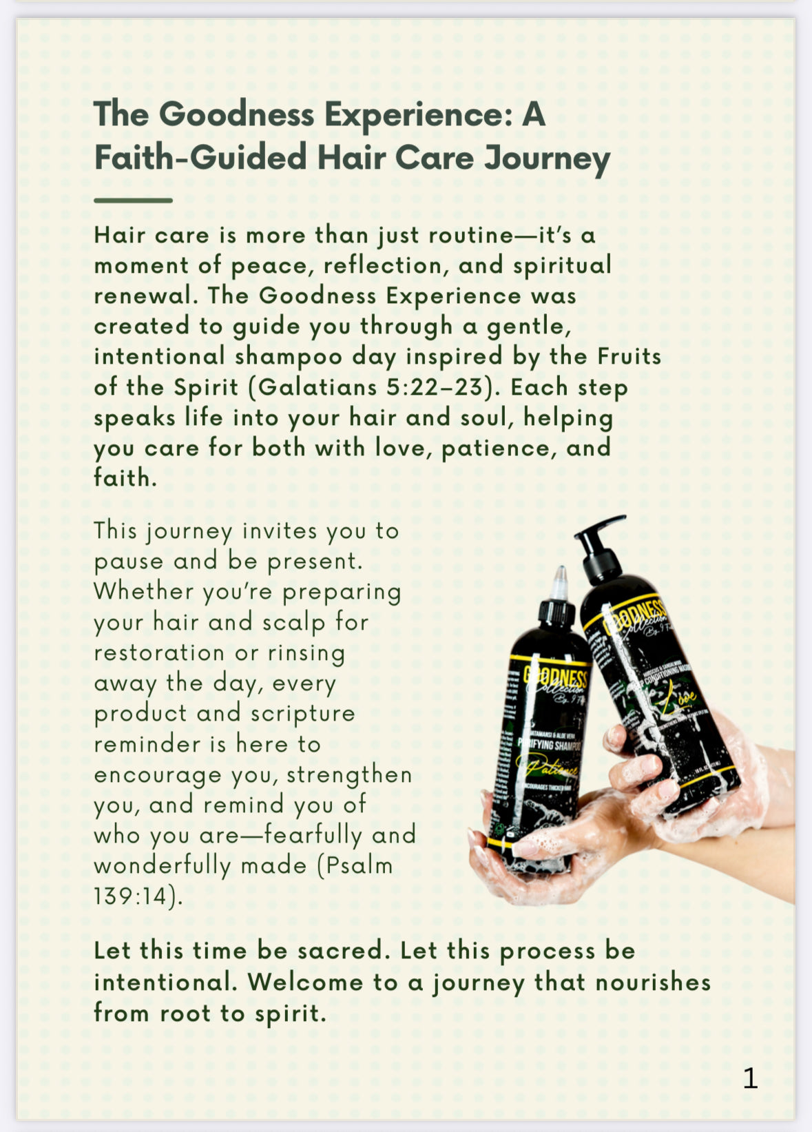 The Goodness Experience: A Faith-Guided Hair Care Journey (Digital Guide)