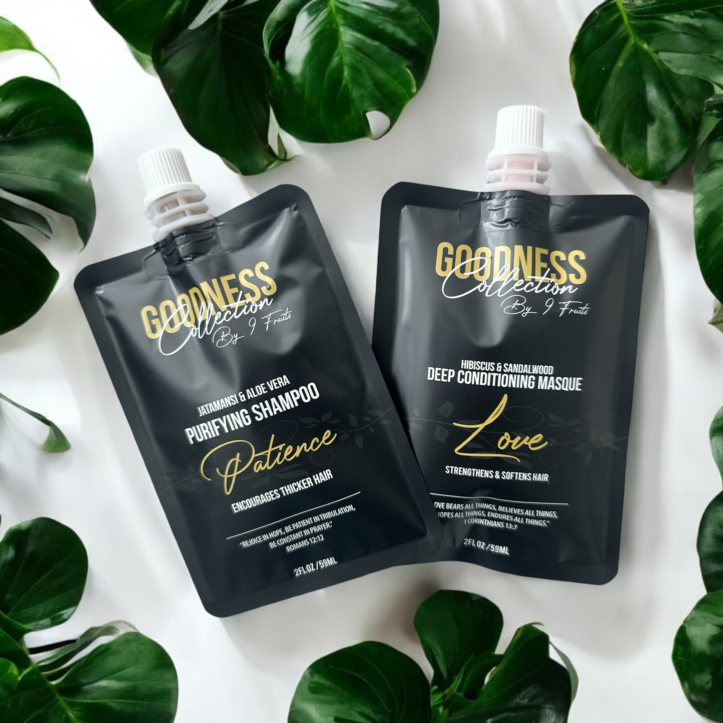 PATIENCE Purifying Shampoo 2 oz & LOVE Deep Conditioning Masque 2 oz